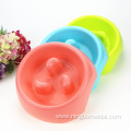 plastic pet anti choking bowl dog feeding bowl